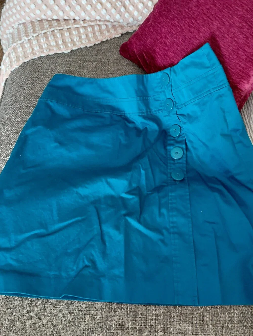 Talbots Plus Size Teal Cotton Skirt